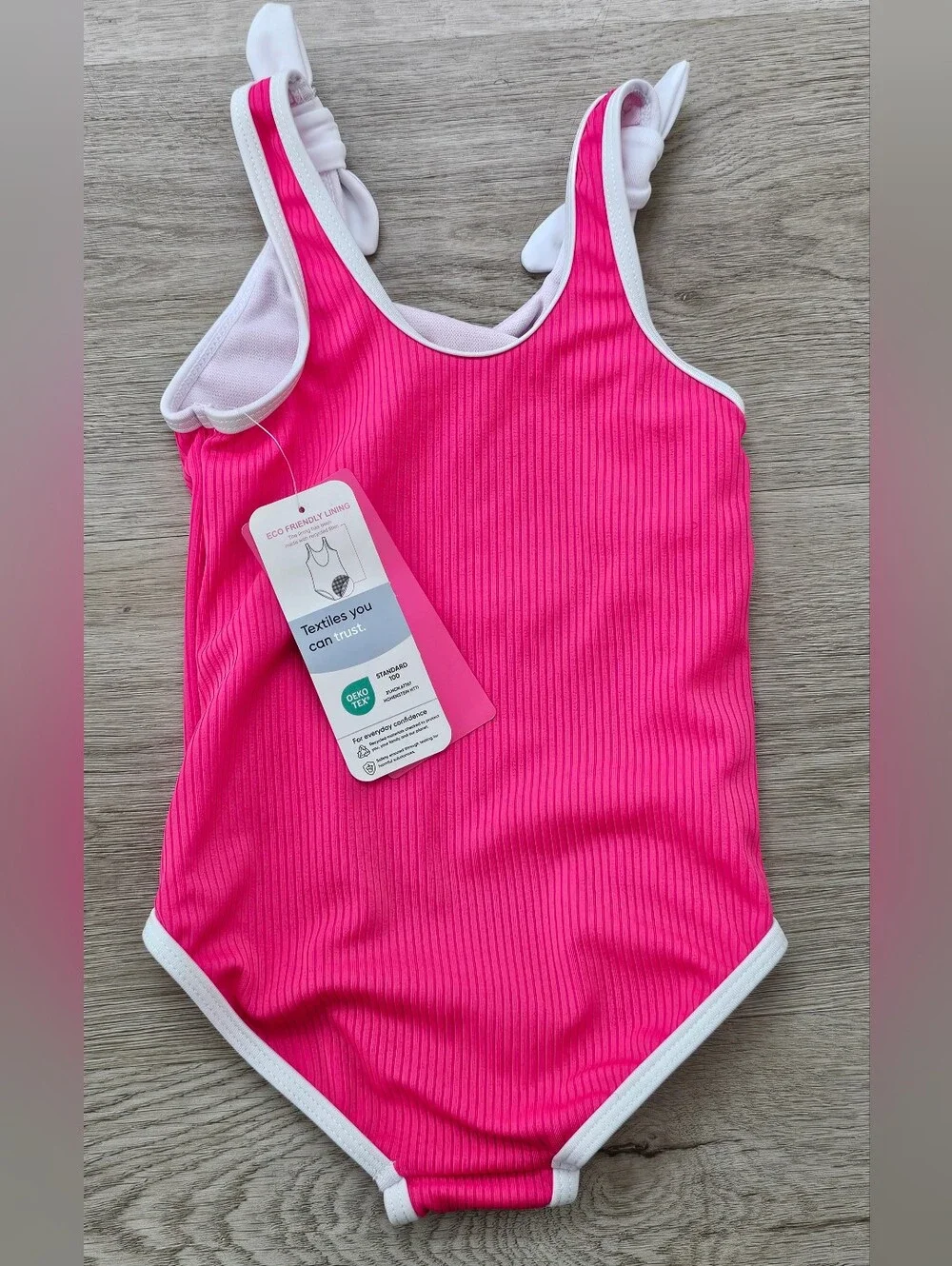 Barbie Toddler Girls One Piece Swimsuit Pink 18M